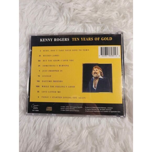 Kenny Rogers Ten Years of Gold CD - Picture 3 of 3
